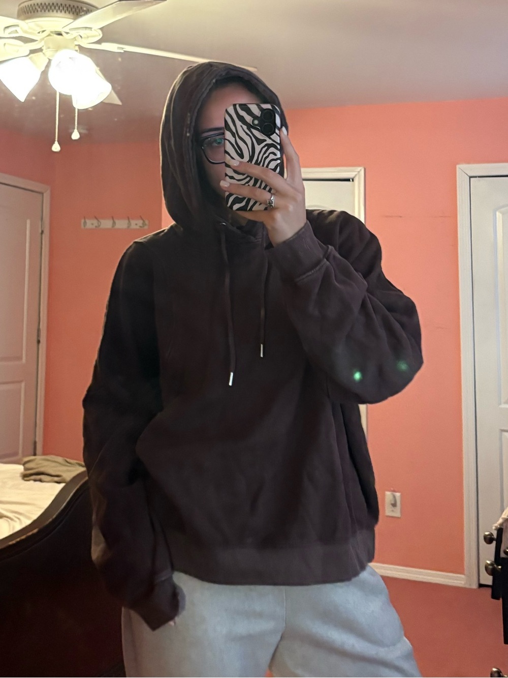 PrettyLittleThing Women’s Dark Purple Hoodie - Oversized Pullover